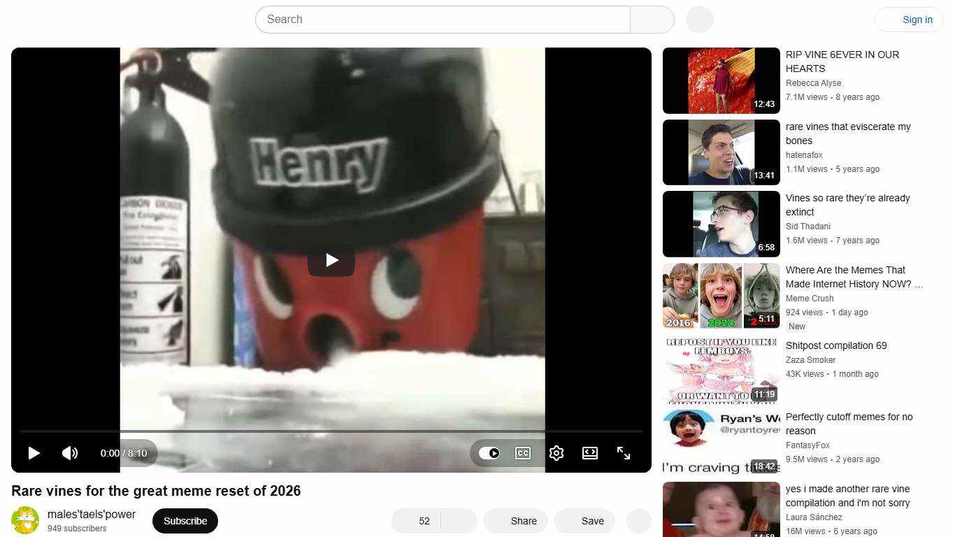 Rare vines for the great meme reset of 2026 - YouTube