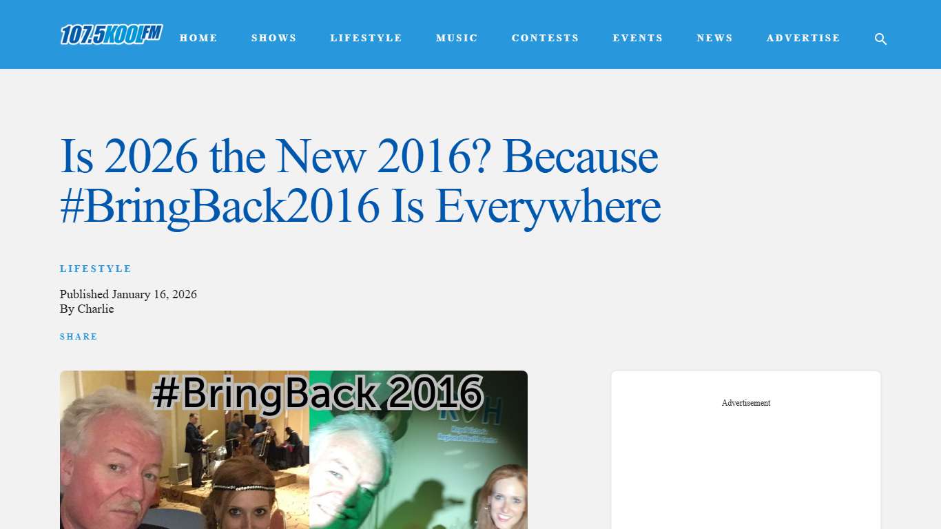 Is 2026 the New 2016? Because #BringBack2016 Is Everywhere | 107.5 Kool FM