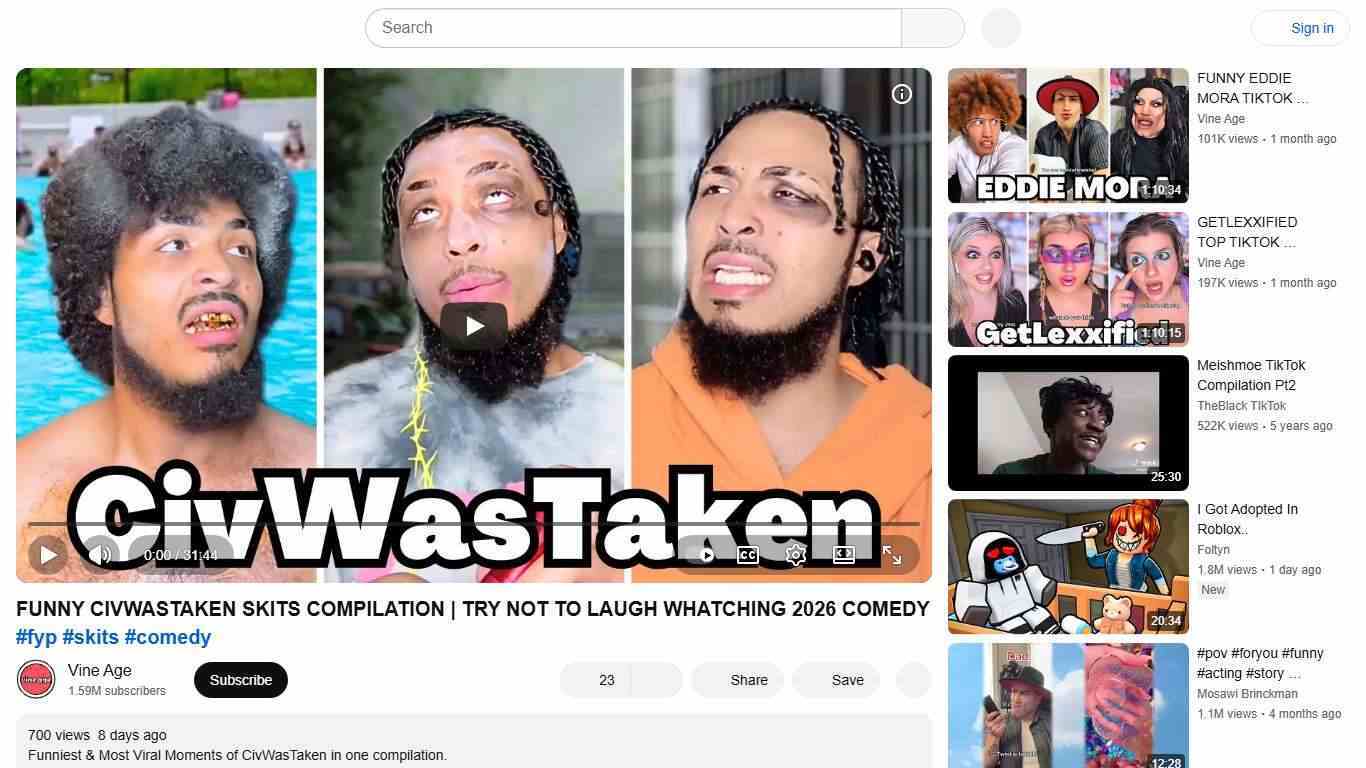 FUNNY CIVWASTAKEN SKITS COMPILATION | TRY NOT TO LAUGH WHATCHING 2026 COMEDY #fyp #skits #comedy - YouTube